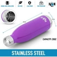 thumbnail image 6 of Hydration Nation Stainless Steel Water Bottle Double Wall Insulated - Amethyst 25oz, 6 of 7