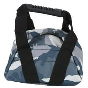 Durable 900D Oxford Cloth Portable Sandbag in Blue Camouflage, Adjustable Weight Windproof Sand Bag for Outdoor Gardening Protection, 22x22cm with Leak-Proof Zipper