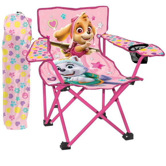 PAW PATROL SKYE CAMP CHAIR + CUP HOLDER