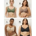 thumbnail image 6 of LUCKMEEY Wireless Mesh Bras for Women Seamless Full Coverage Push up Bra Plus Size, 6 of 6