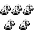 thumbnail image 6 of WORGEOUS 10 pcs  Table Dinner Bells Service Bells Call Bells Kitchen Call Bells Metal Table Bells, 6 of 8