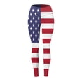 thumbnail image 3 of WILLBEST Leggings Estampados Del 4 de Julio Para Mujer, Para Yoga, Correr, Fitness, Cintura Alta, Para Gimnasio, Ropa Deportiva, Elásticos y Cómodos. Chica, 3 of 4
