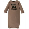 thumbnail image 2 of Luvable Friends Baby Boy Cotton Long-Sleeve Gowns 4pk, Happy Camper, 0-6 Months, 2 of 5