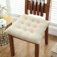 thumbnail image 4 of fheaev Solid Color Frosted Chair Cushion Dining Chair Cushion Office Student And Winter Seat Cushion Non Fading, 4 of 6
