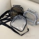thumbnail image 5 of Bolsa transparente One Shoulder Crossbody Bag, bolso minimalista Jelly Small Bag, estilo moderno, para salir, ajustable, material PVC, para viajes, con cierre de seguridad, color, 5 of 8