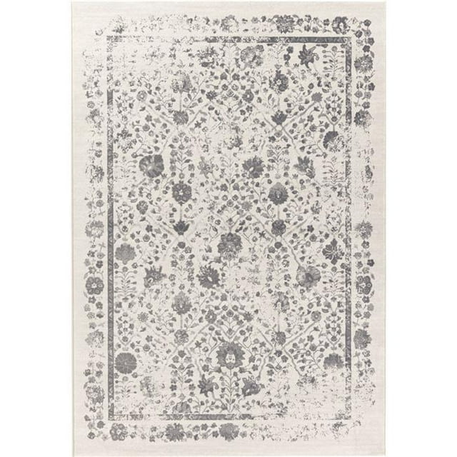 Dynamic Rugs IM71012213506 6 ft. 7 in. x 9 ft. 6 in. Imperial 12213 Rectangle Transitional Area Rug - 506 Ivory & Grey