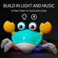 thumbnail image 2 of Adakot Blue Crawling Crab Baby Toys Touch and Walk Music Light Baby Crawling Toys for Kids, Interactive Learning Development Toddler Toy, Baby Toys 12-18 Months Gift Toys, 2 of 7