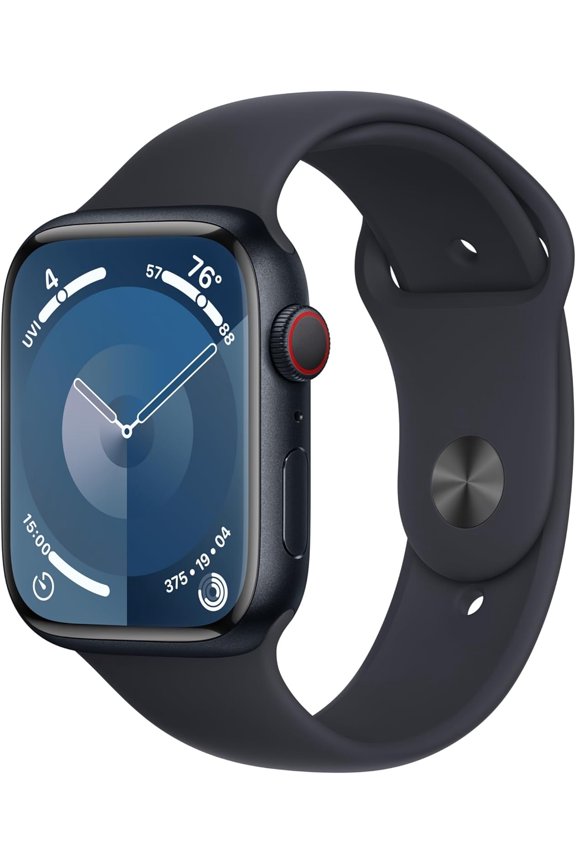 Restored Apple Watch Series 9 (GPS, 45mm) - Aluminum Case - Midnight Sport Band (Refurbished)