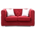 thumbnail image 3 of Glory Furniture Miami G809-L Loveseat , RED, 3 of 6