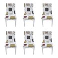 thumbnail image 2 of Funda para silla de alta elasticidad, 6 uds., extraíble, lavable, a prueba de polvo, para el hogar, Hotel, comedor, fundas para sillas tipo 1, 2 of 14
