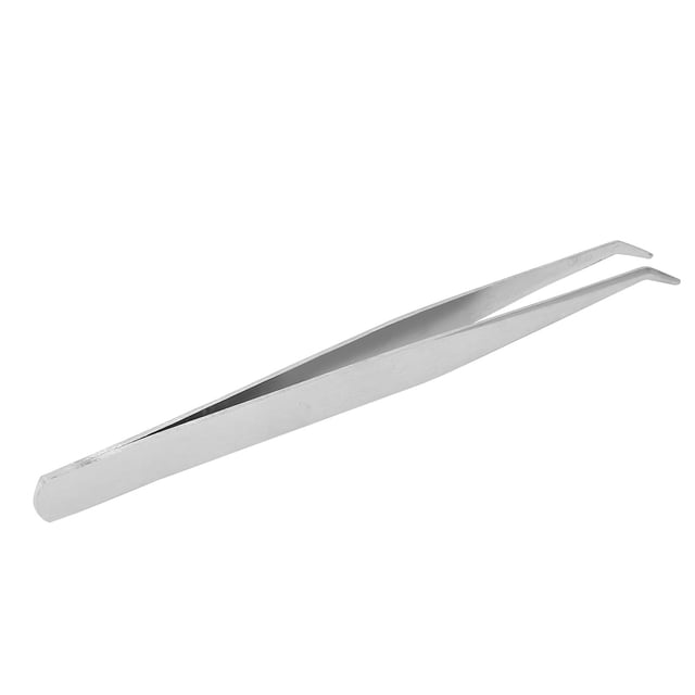 Eyebrow Curler, Eyelash Applicator Reusable 45 Degrees For False Eyelash Wearing For Double Eyelid Sticking For Eyebrow Trimming Black,Silver
