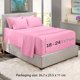 thumbnail image 2 of Juego de sábanas Queen con bolsillo extra profundo: se adapta a colchones de 18 a 24 pulgadas para dormitorio, hogar, apartamento, dormitorio, hotel, oficina, interior, juego de 6 piezas, rosa, 2 of 5