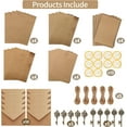 thumbnail image 3 of baomifa-5 Set Vintage Stationery Paper and Envelopes Set, 20 Stationary Paper 10 Kraft Envelopes 10 Sealing Sticker 10 Metal Accessories, 3 of 4
