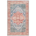 thumbnail image 2 of SAFAVIEH Arizona Fredrick Distressed Machine Washable Area Rug, Blue Green/Rust, 9' x 12', 2 of 14