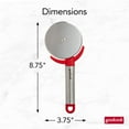 thumbnail image 6 of GoodCook Pro Pizza Cutter 3.5-inch Wide Stainless Steel Cutting Wheel, 6 of 19