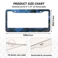 thumbnail image 7 of Aluminum License Plate Frame 2 Pack Car Exterior Accessory Car Tag Holder for Front Rear Plates Cars Decor Fantasy Luminous Flowers, 7 of 7