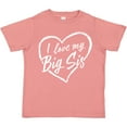 thumbnail image 3 of Inktastic I Love My Big Sis in White Chalk Heart Boys or Girls Toddler T-Shirt, 3 of 5