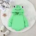 thumbnail image 5 of Likimi Baby Boys Jumpsuits Long Sleeve Solid Color Hooded Onesie Fashion Comfortable Soft Spring Fall Homewear Size 0-3 Months Green, 5 of 9