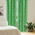 thumbnail image 3 of Ambesonne Soccer 4-Panel Curtains, Shoes Balls on Grass, 56"x84", Lime Green Yellow Black, 3 of 4