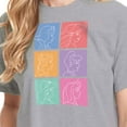 thumbnail image 3 of Disney Princess - Princess Grid - Juniors Cropped Cotton Blend T-Shirt, 3 of 5