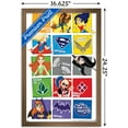 thumbnail image 3 of DC Comics TV - DC Superhero Girls - Grid Wall Poster, 14.725" x 22.375", Framed, 3 of 3