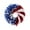 C, variant on Hotiary Patriotic 4th of July Tinsel Wreath, 19.7", Red, White, and Blue with Stars and Stripes