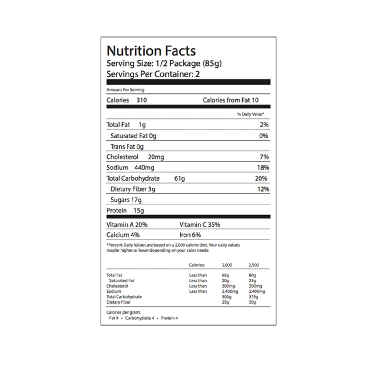 Wise Company Teriyaki Chicken & Rice, Single Serving Pouch