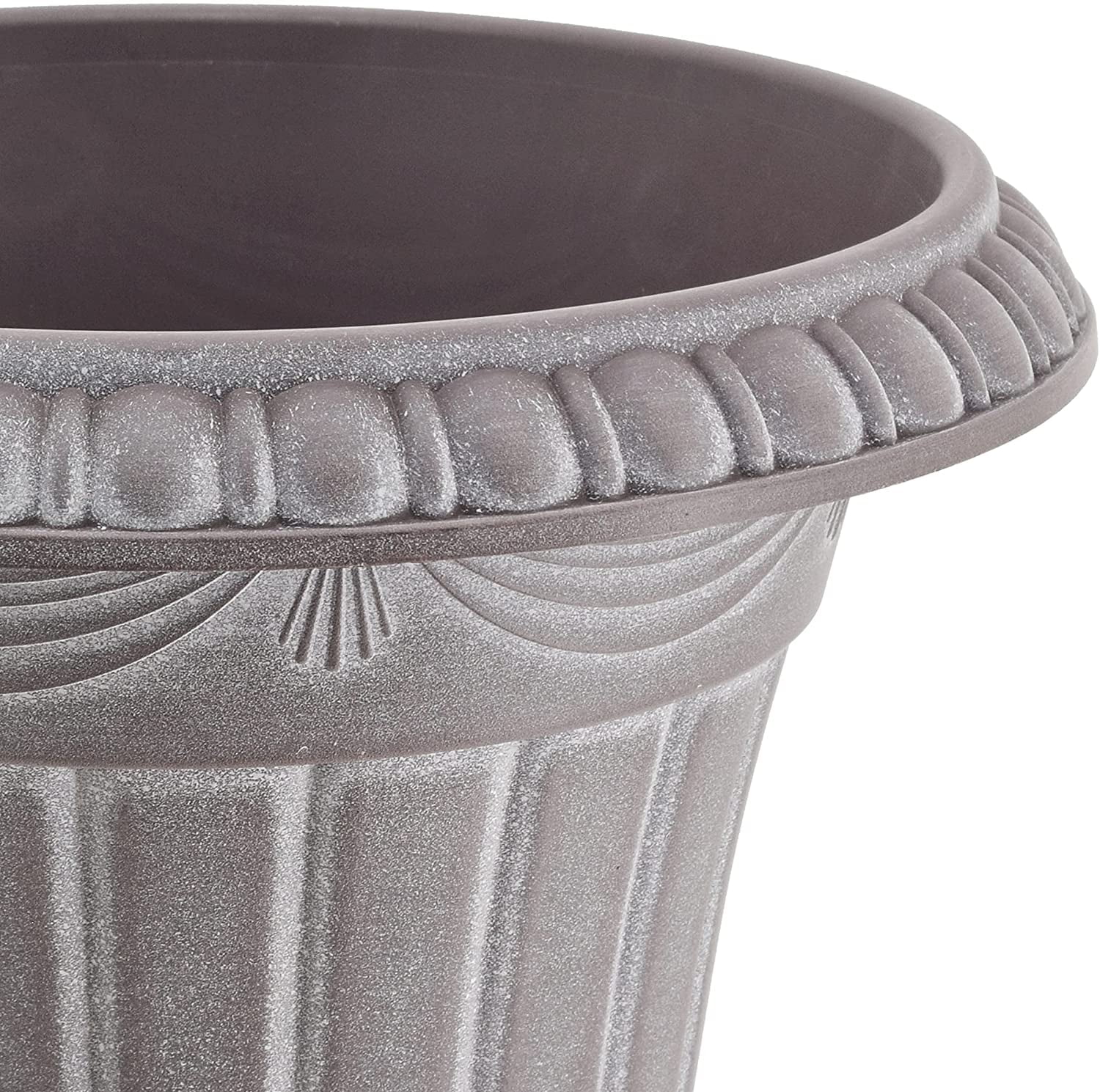 15 by 15 Taupe Arcadia Garden Products PSW BC38TP Classical Urn 