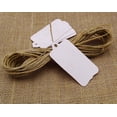 thumbnail image 1 of 500 Pcs Paper Rectangular Shape Tags Bonbonniere Wedding Favor Hang Tag with Free Natural Jute Twine, 1 of 1
