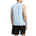 thumbnail image 4 of Aayomet Mens Basic Tank Top Fitness Basketball Training Round Neck Loose Outdoor Running Quick Drying Breathable (Blue, XL), 4 of 5