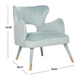 thumbnail image 5 of SAFAVIEH Blair Mid-Century Retro Wingback Accent Chair, Slate Blue, 5 of 7
