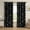 Black, variant on Feather Room Darkening Curtains 2 Panels Set - Thermal Insulated Drapes with Grommet Top for Bedroom