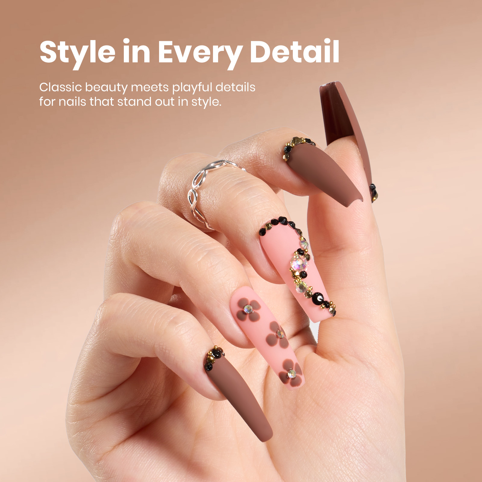 Beetles Stay Shining Collection Gel Nail Polish, Mocha Mood, 0.51 fl oz