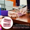 thumbnail image 5 of 100PCS Raffle Tickets, Consecutively Numbered Tickets, Ticket Ride Movie Tickets Rewards Raffle Ticket for Entry, Class Reward, Fundraiser, Festival Event, Party Door, Prize Drawing(Purple), 5 of 8