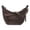 Coffee, variant on HUISZJ Faux Suede Crossbody Bag, Retro Dumpling Bag, Large Capacity Crossbody Bag for Women Work Travel Commute (Black)