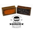 thumbnail image 1 of Printtoo Personalized Kitchen Wood Mounted Round Rubber Stamp Business Monogram Custom Stamper-1.77 Inches Diamater, 1 of 4