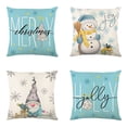 thumbnail image 2 of 1 pieza de funda de almohada decorativa de Feliz Navidad, ciervo, árbol de Navidad, Papá Noel, muñeco de nieve, cojín estampado, conjunto de decoración del hogar, 2 of 5