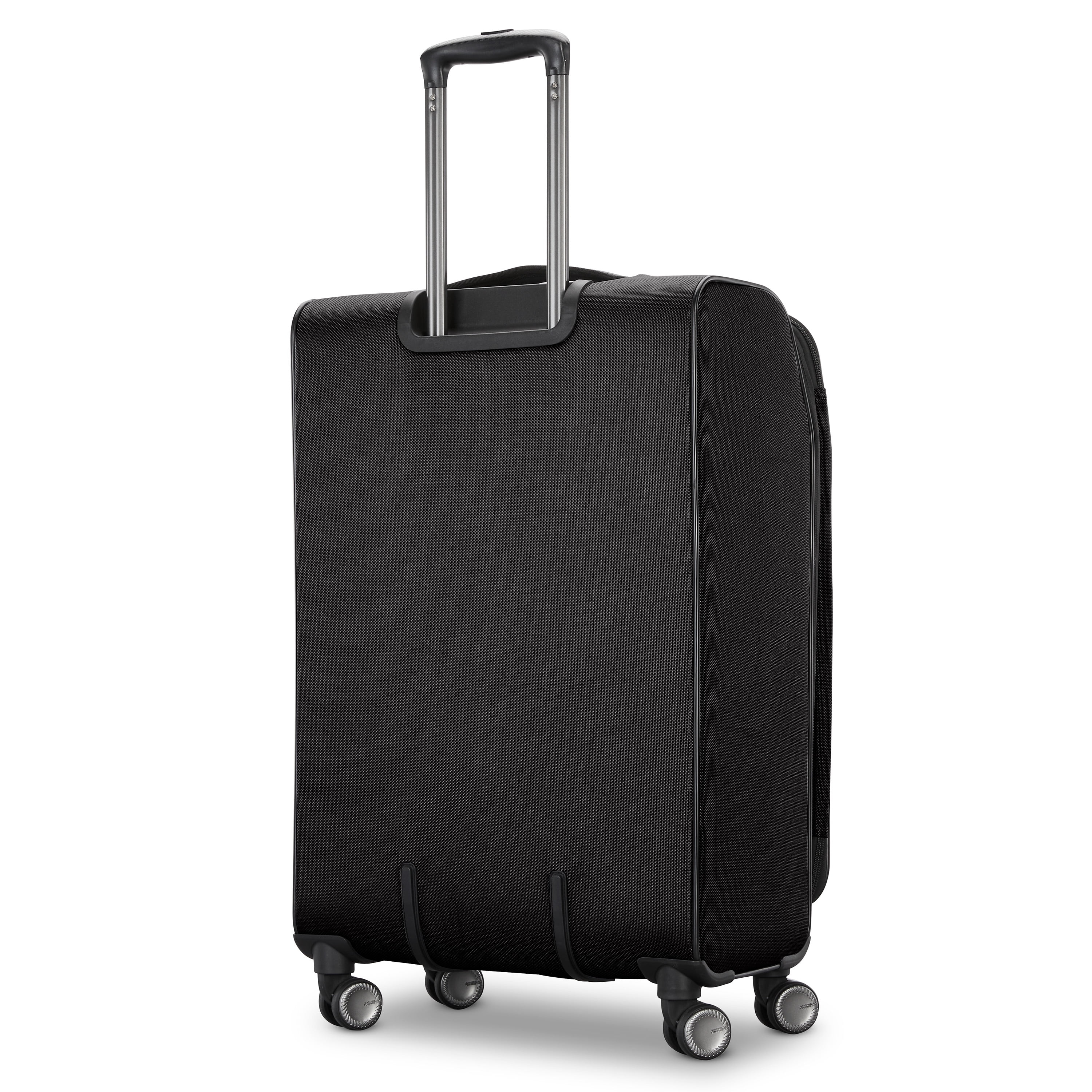 American Tourister Dash XLT Softside Medium Checked Luggage with Spinner Wheels Single Piece - Black