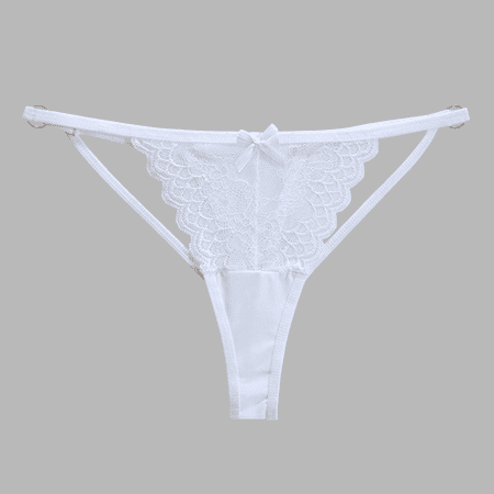 Fulorrnie Underwear for Women High Waisted Thong Comfort Seamless Panties Cheeky Banded Waist Stretchable Panty  White  M