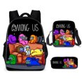 thumbnail image 1 of Space Werewolf Killing Among Us Backpack Three-piece Set Backpack Shoulder Bag Pencil Case Three-piece Set (Backpack + Shoulder Bag + Pencil Case), 1 of 1