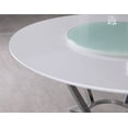 thumbnail image 3 of Abby Round 54-inch Lazy Susan Dining Table White High Gloss, 3 of 4