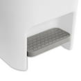 thumbnail image 7 of Sterilite 11 Gal Slim StepOn Handsfree Portable Wastebasket, White (4 Pack), 7 of 7