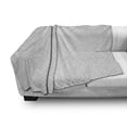 thumbnail image 3 of Neutral Soft Flannel Fleece Throw Blanket, Squares or Diamonds Pointing to a Direction Modern Geometrical Interpretation, Cozy Plush for Indoor and Outdoor Use, 60" x 80", Pale Taupe, by Ambesonne, 3 of 6