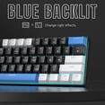 thumbnail image 6 of MageGee 60% Mechanical Gaming Keyboard,White Black Blue Keycaps Gaming Keyboard with Linear Red Switch, Detachable Type-C Cable, 6 of 8