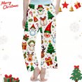thumbnail image 2 of Print Jamsmile Toddler Girls Christmas Pants Long Flannel Sleepwear Soft Holiday Themed Sleepwear Bottoms For Teen Girls Pants, 2 of 4