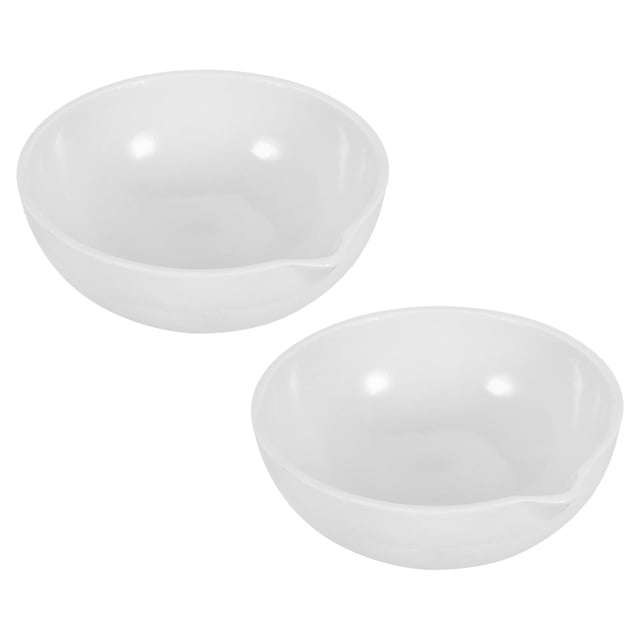 Unique Bargains Ceramic Evaporation Melting Casting Refining Bowl Cup Pot 50ml Crucible Dish 2 Pack