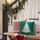 thumbnail image 4 of Christmas Soft Weave Pillowcases Standard Size Breathable-Friendly Pillow Shams Decorative Weave Pillow Case Covers, 4 of 8