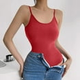 thumbnail image 1 of Combinaison Sans Manches pour Femmes Couleur Unie Élastique Ajustée Haut/chemise à Manches Longues Col Rond, 1 of 9
