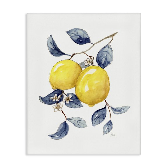 Stupell Industries French Country Minimal Lemon Fruits Canvas Art, 24 x 30, by Nan