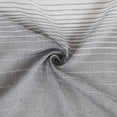 thumbnail image 3 of Dainty Home Linea Grey 3D Ombre Textured Weaved Linen Look Ombre Striped Designed Shower Curtain 70 x 72, 3 of 5